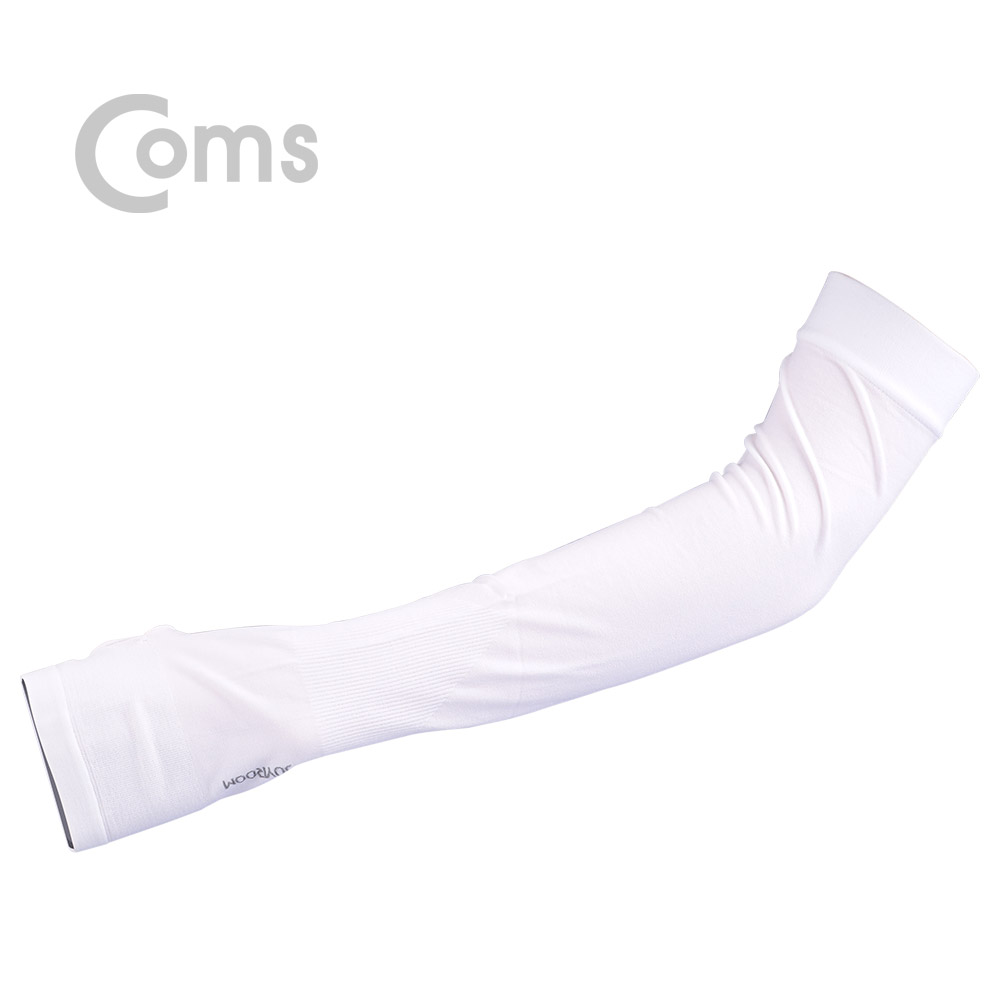Coms 팔 토시(Ice Cool Sleeve) - White / 한 쌍 한 세트