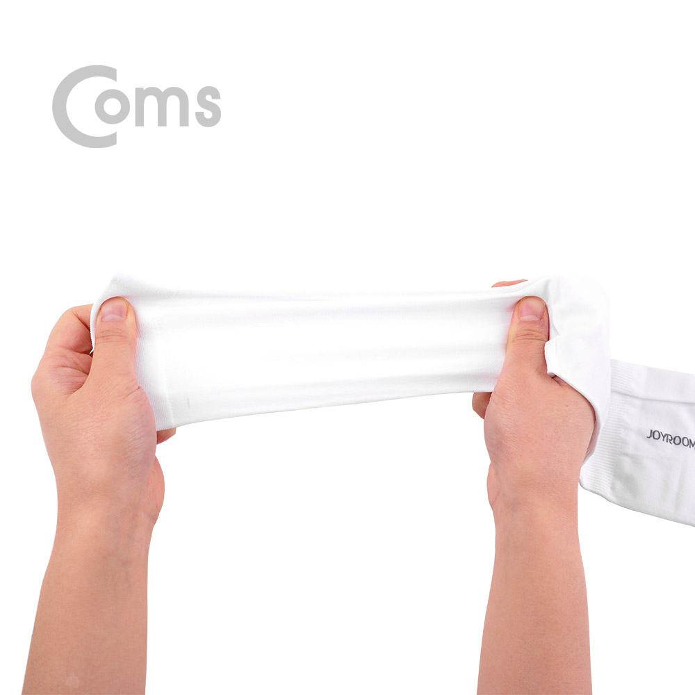 Coms 팔 토시(Ice Cool Sleeve) - White / 한 쌍 한 세트