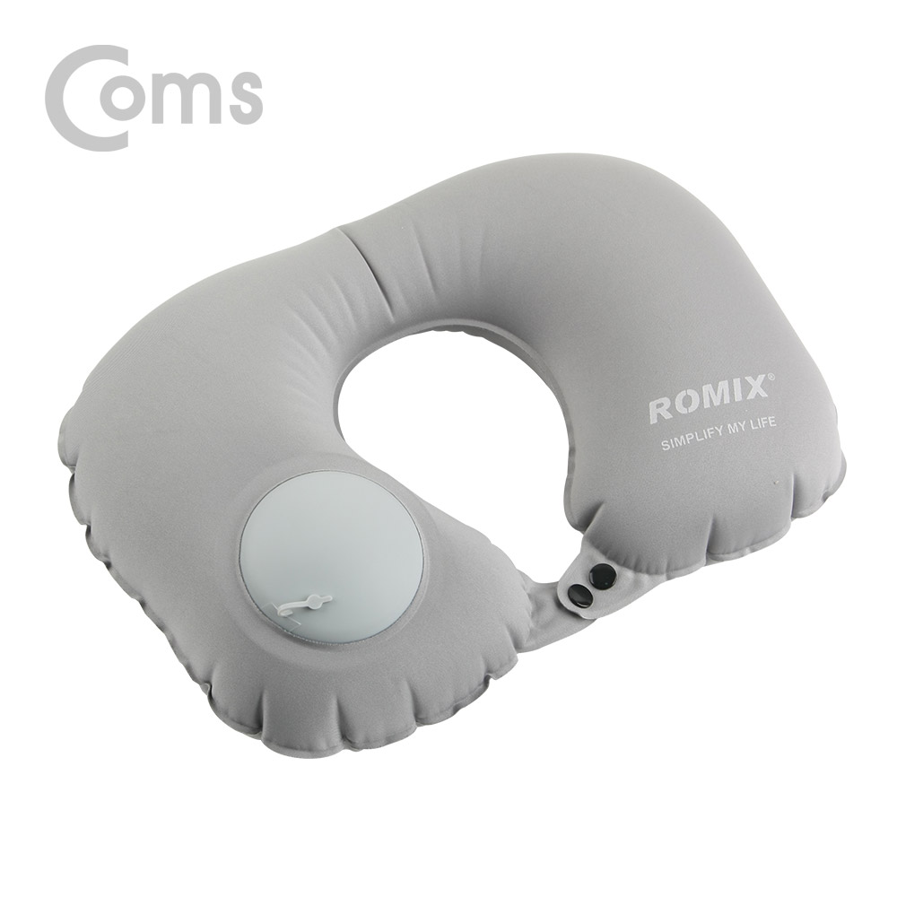 Coms 휴대용 목베게 / 에어 쿠션 / 공기 펌프