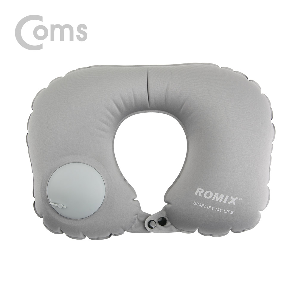 Coms 휴대용 목베게 / 에어 쿠션 / 공기 펌프