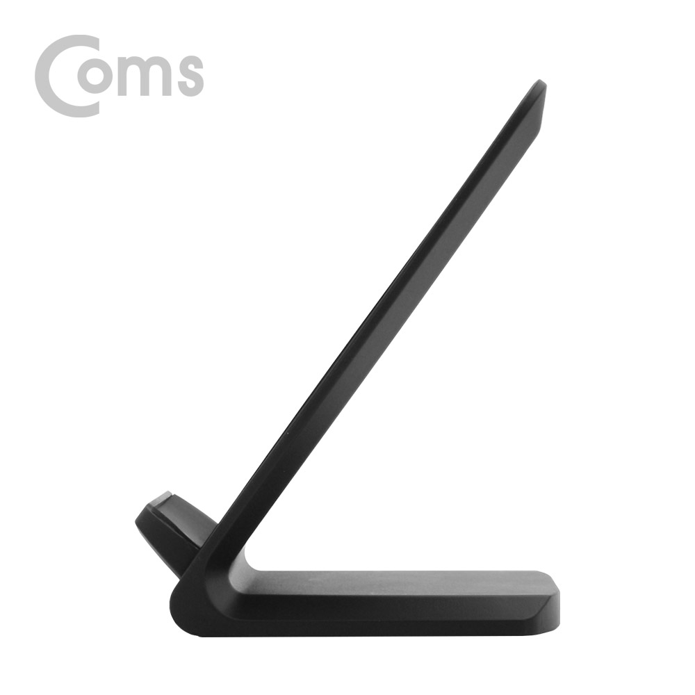 Coms 고속 무선충전기 거치대 (퀵차지 / 듀얼 코일 / 스탠드형) 9V 지원