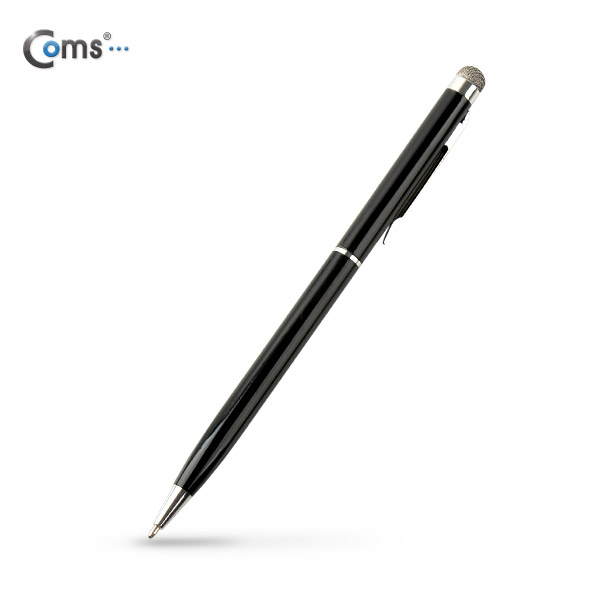 Coms 터치펜 정전식(Fiber/볼펜형), Black