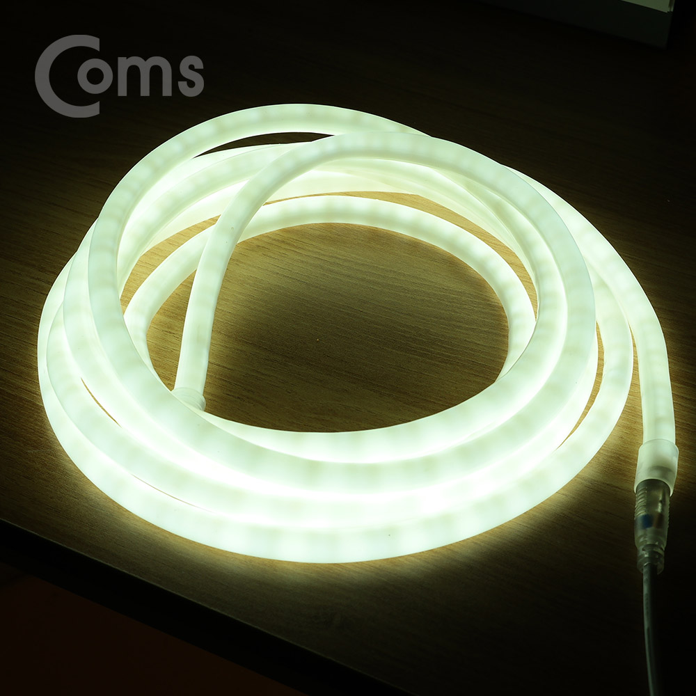 Coms LED 논네온 네온플렉스 / 조명 호스등, 백색등(6500K) / 5M