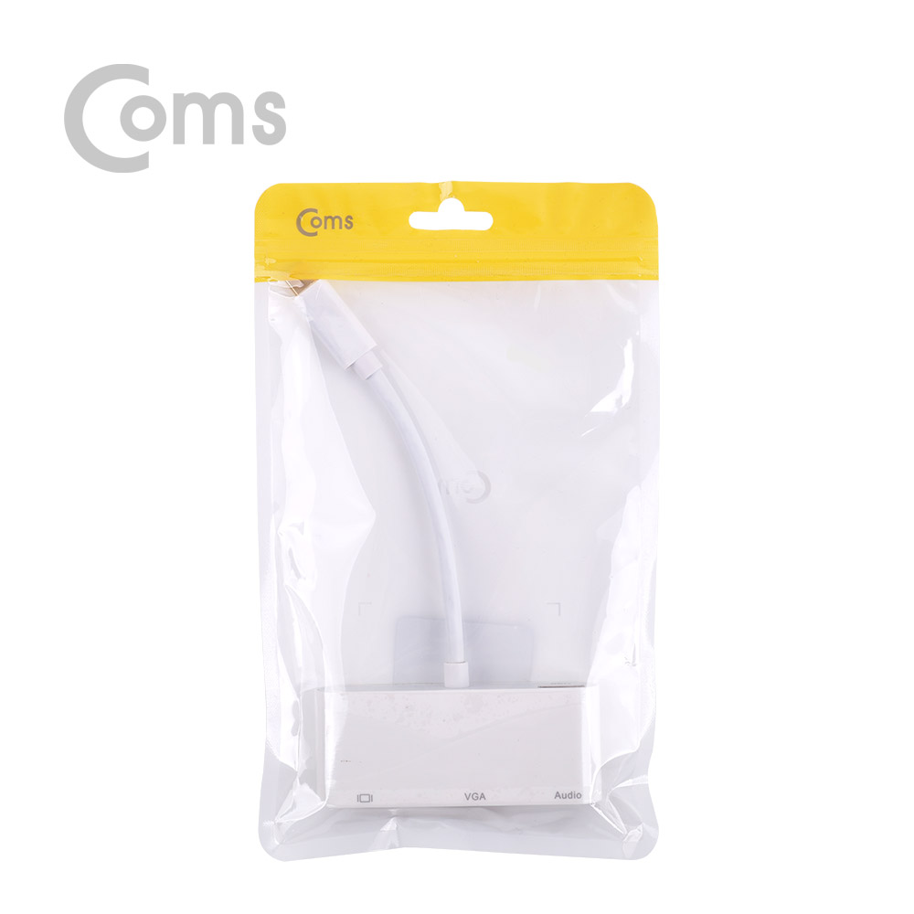 Coms USB 3.1 컨버터(Type C), HDMI / VGA / Aux / USB 2.0 A 1Port