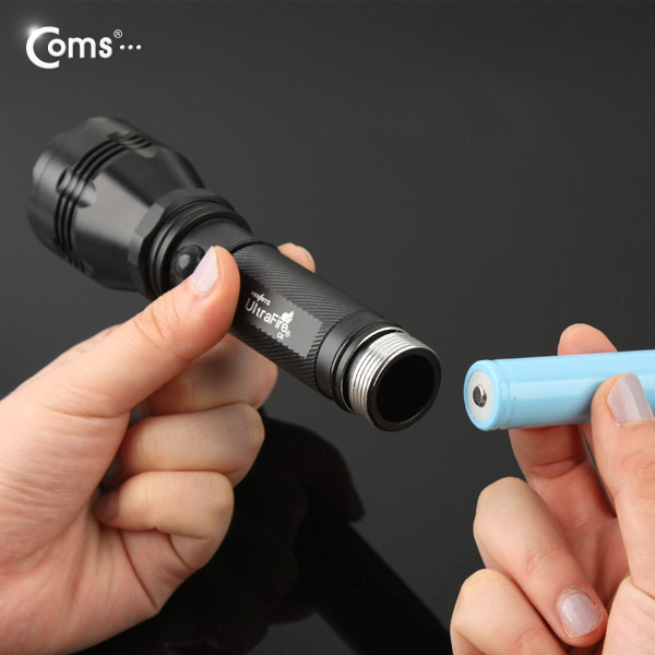 Coms 램프 (LED 손전등/18650 x 1ea 사용)
