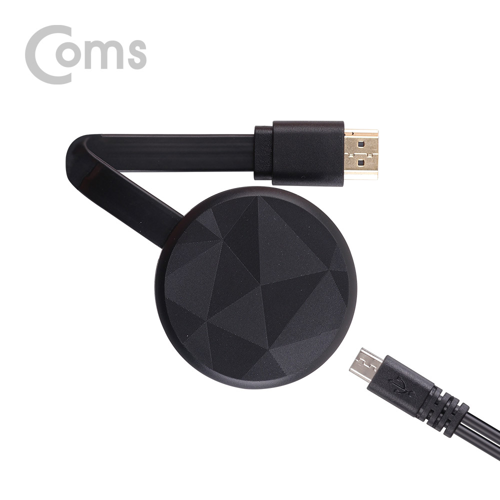 Coms 스마트폰 무선 MHL 동글 Miracast/DLNA 지원 (iOS11 미러링지원)