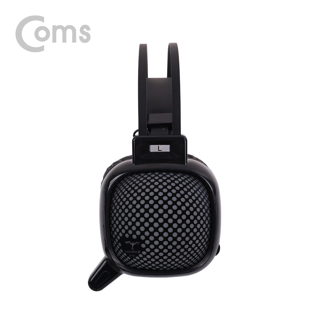 Coms LED 헤드셋 - Black / 스테레오 3.5/ 게임/ 음악감상
