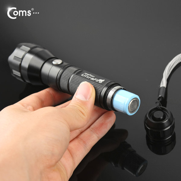 Coms 램프 (LED 손전등), 18650 x 1ea 건전지 사용