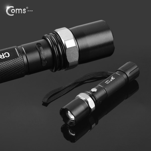 Coms 램프 (LED 손전등), 확대줌, 18650 x 1ea 사용