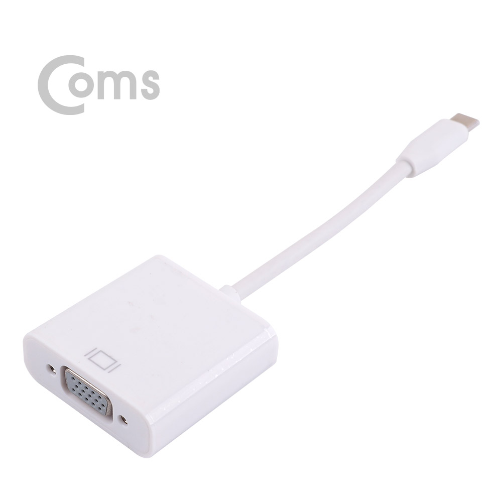 Coms USB 3.1 Type C to VGA Audio(Aux) 변환 컨버터