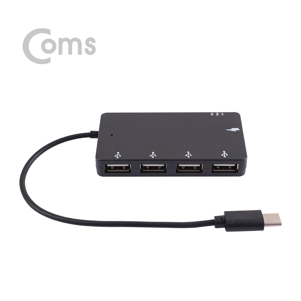 Coms USB 3.1(Type C) 4포트 허브 / USB 2.0 4Port / 무전원 & 유전원 가능