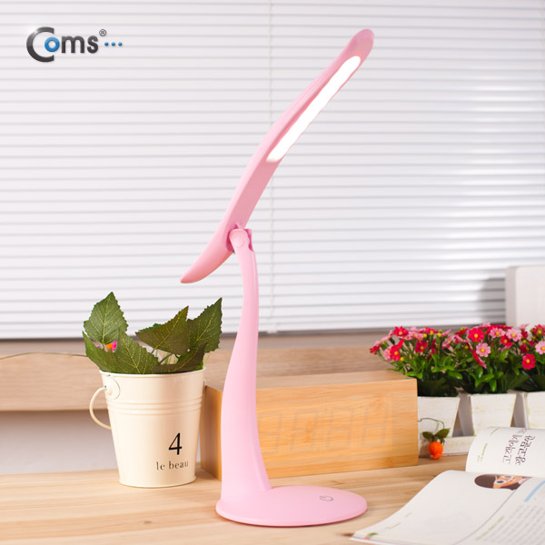 Coms USB 램프(스탠드형/유선형) Pink