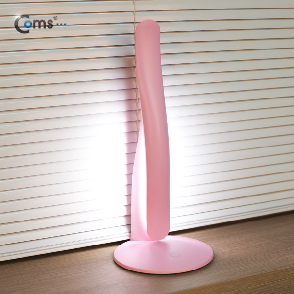 Coms USB 램프(스탠드형/유선형) Pink