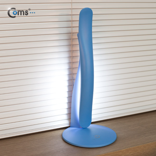 Coms USB 램프(스탠드형/유선형) Blue