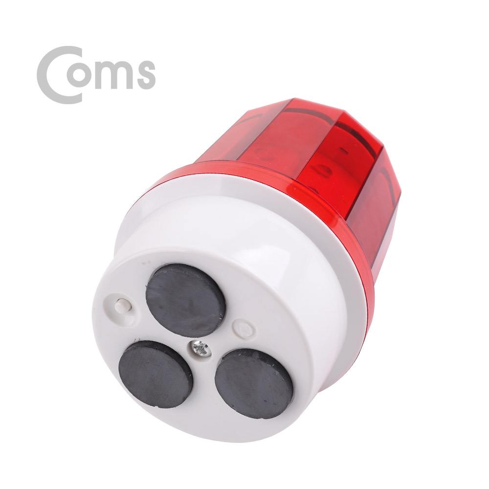 Coms LED 경광등 자석부착, 비상등, 비상 경고등 , Red Light