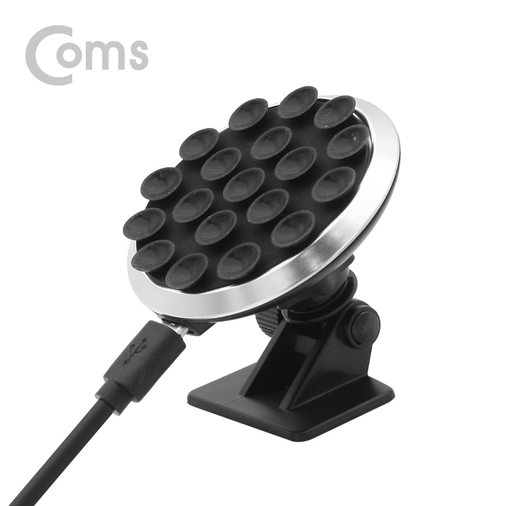 Coms 차량용 스마트폰 무선 충전기 / 충전패드 / 흡착식 / 5V - 2A / Qi 규격