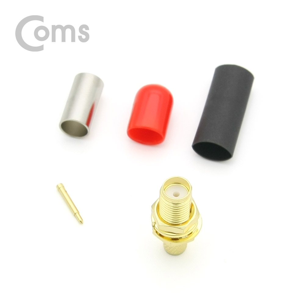 Coms RP-SMA(F) 제작용 커넥터 / RG58U (Female)