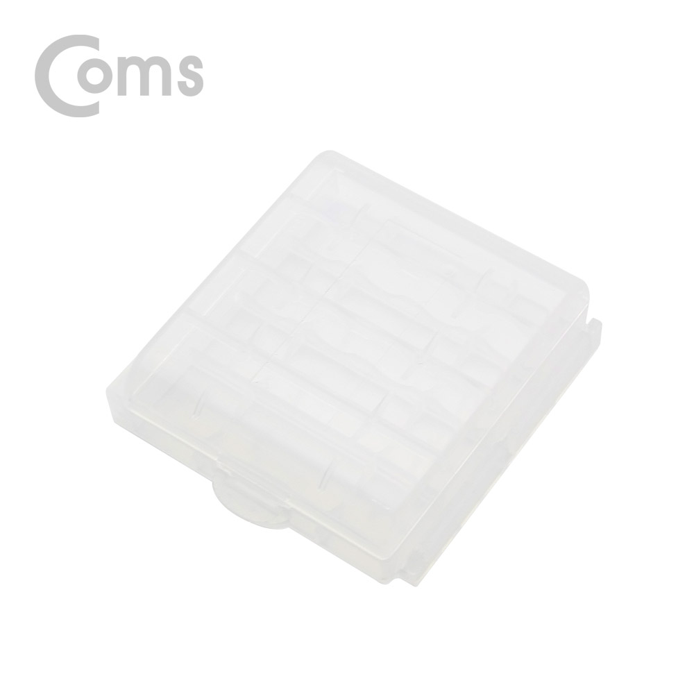 Coms 건전지 케이스 투명 / AA 4개 보관용