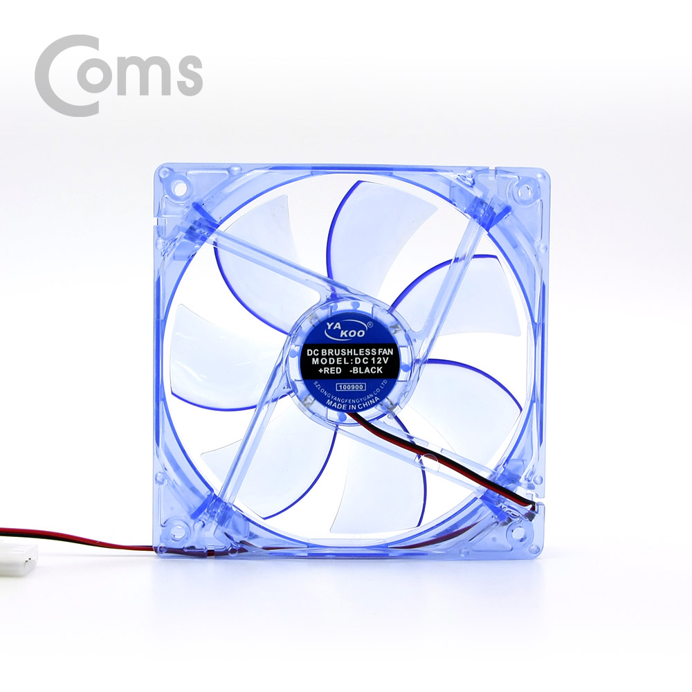 Coms 쿨러 케이스용 CASE / (IDE 4P) 투명 Blue / 120mm