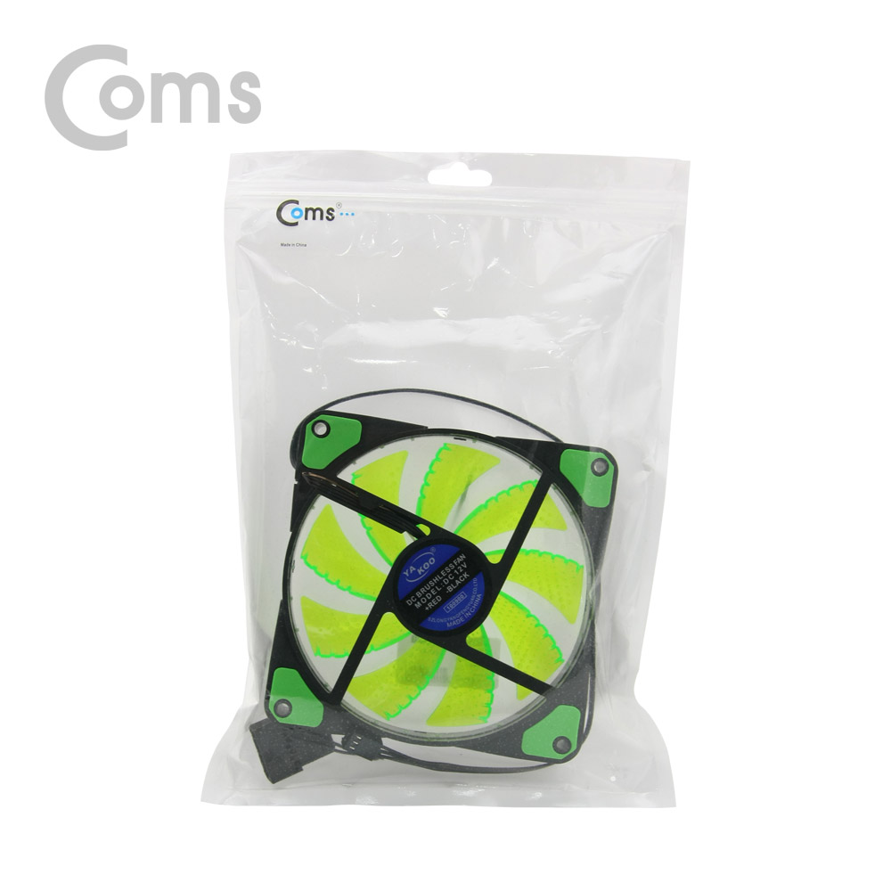 Coms 쿨러 케이스용 CASE / Green LED 팬 120mm