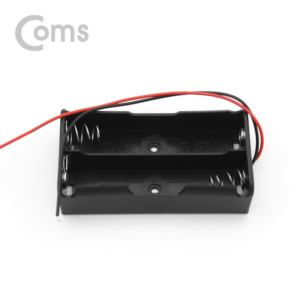 Coms 배터리 홀더(18650) 2구/2선 전원 15cm