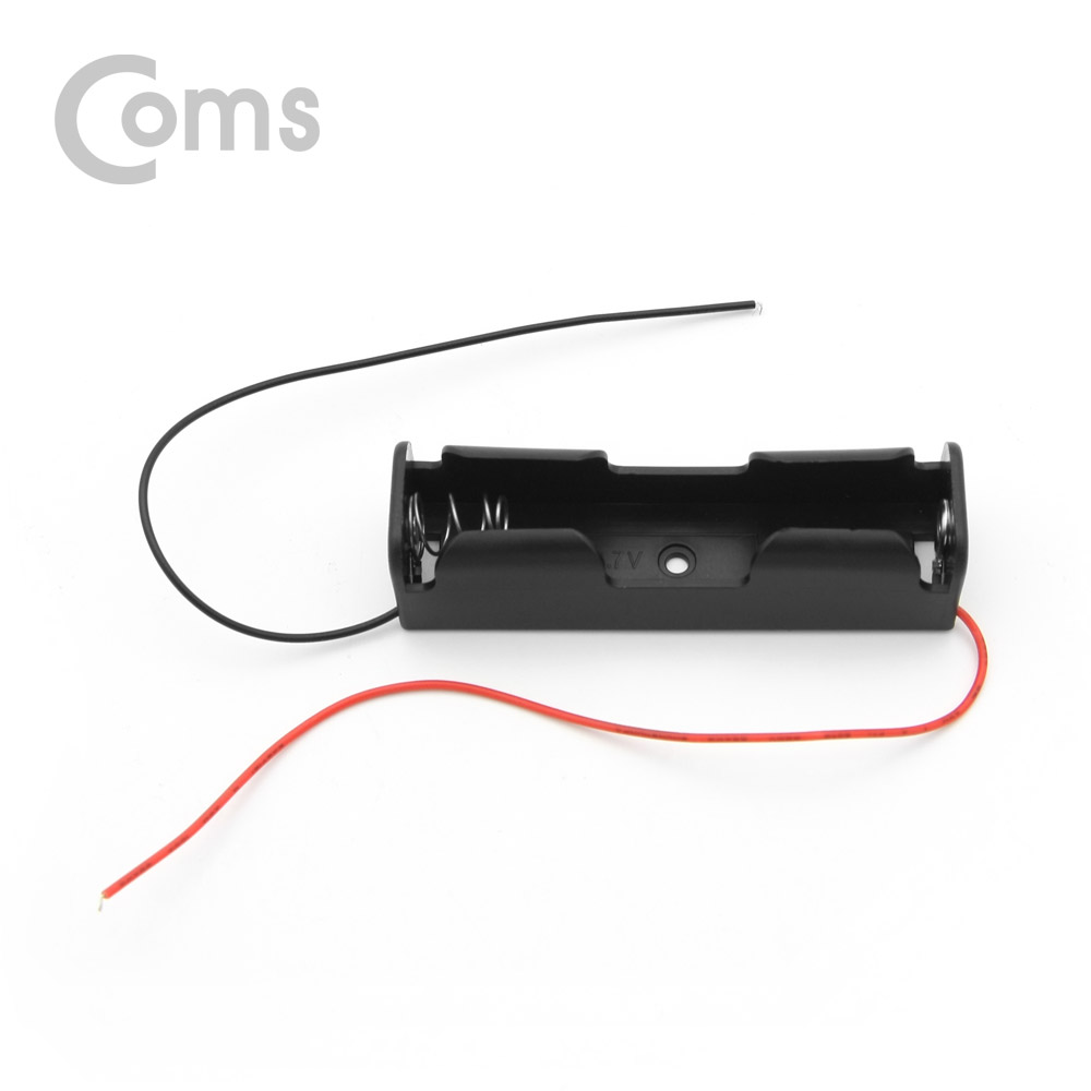 Coms 배터리 홀더(18650) 1구/2선 전원 15cm