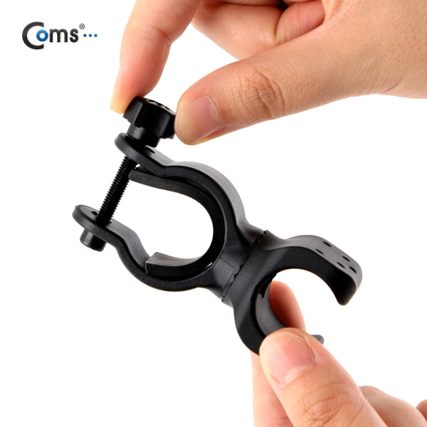 Coms 자전거 거치대(전방 램프용) 손전등 홀더용/회전형