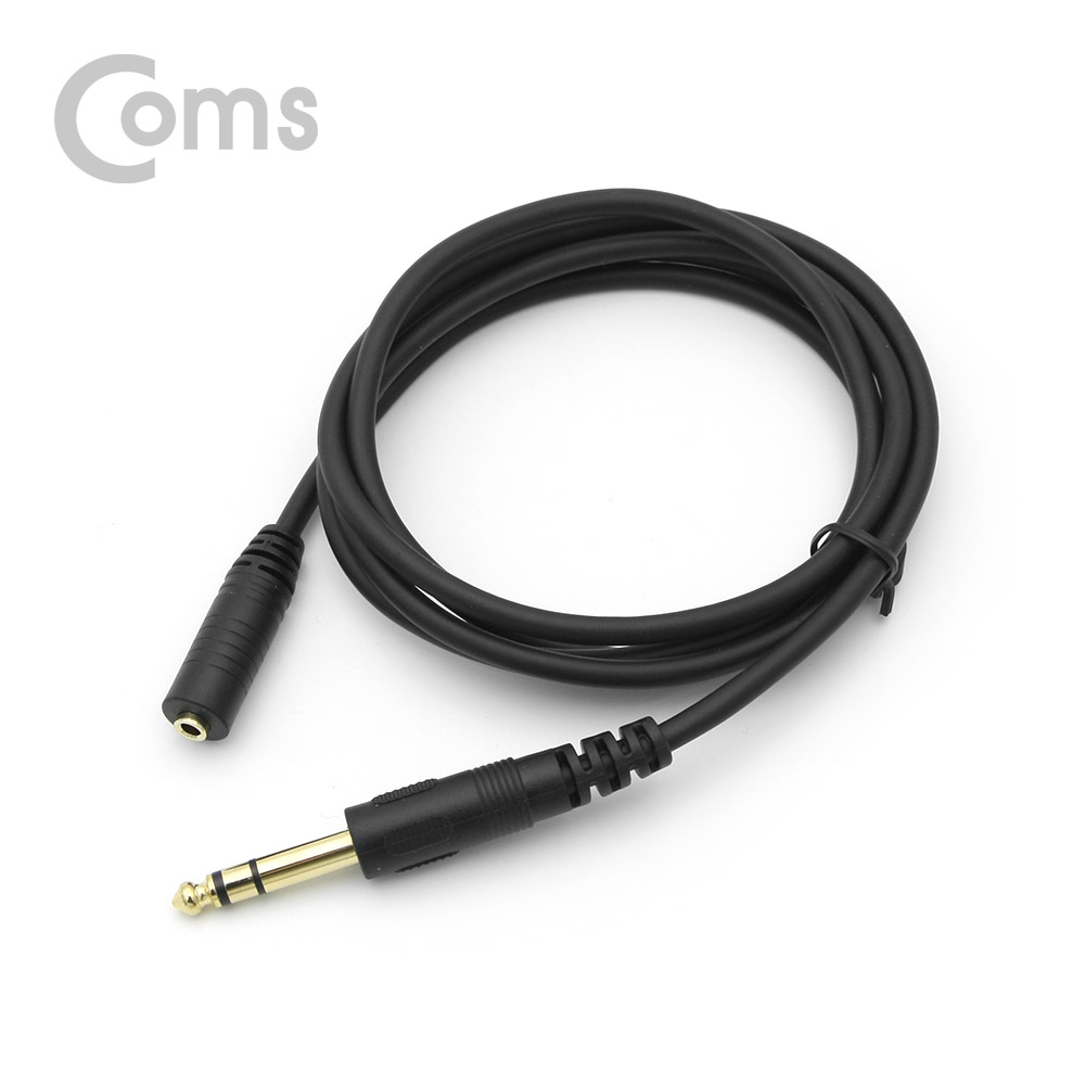Coms 스테레오 케이블 (6.5 M/3.5 F) 1.5M/Stereo
