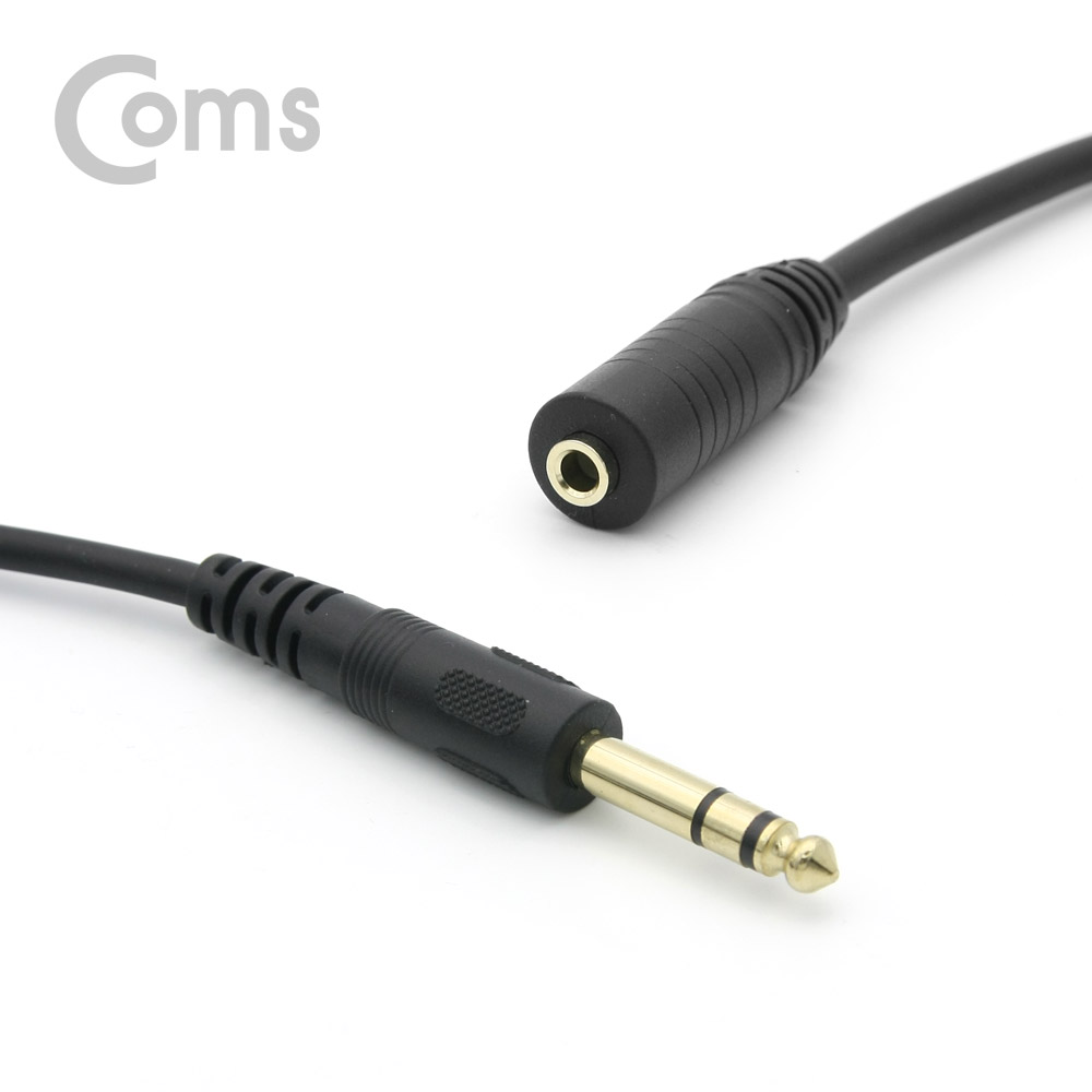 Coms 스테레오 케이블 (6.5 M/3.5 F) 1.5M/Stereo