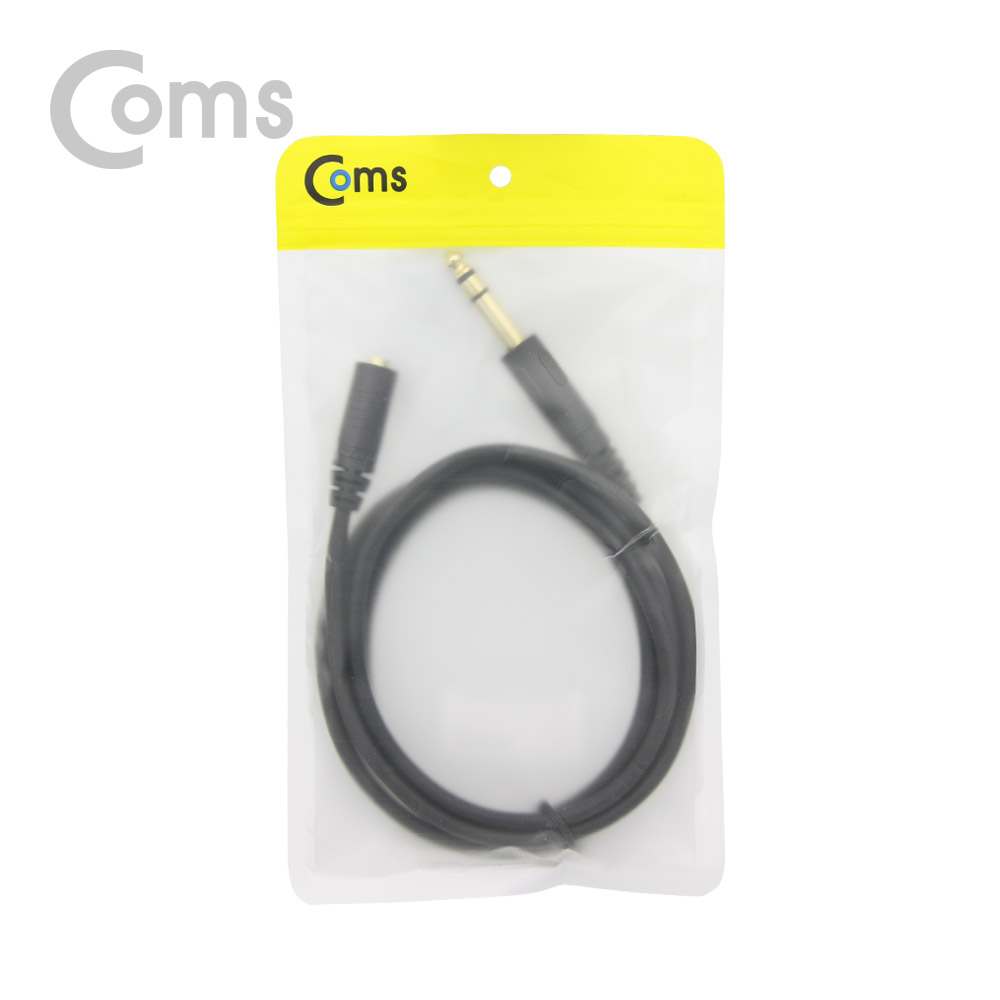 Coms 스테레오 케이블 (6.5 M/3.5 F) 1.5M/Stereo