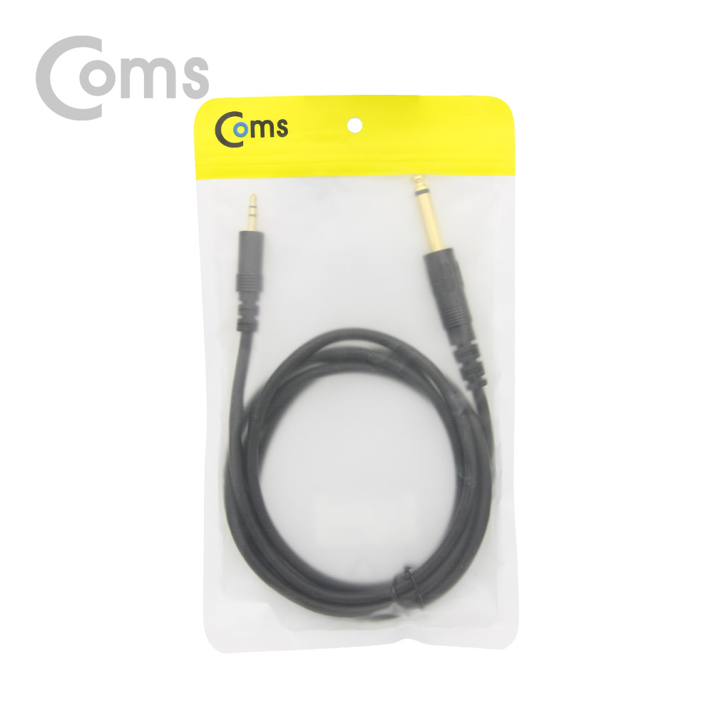 Coms 모노 케이블 (Mono 6.5 M / Stereo 3.5M) 1.5M