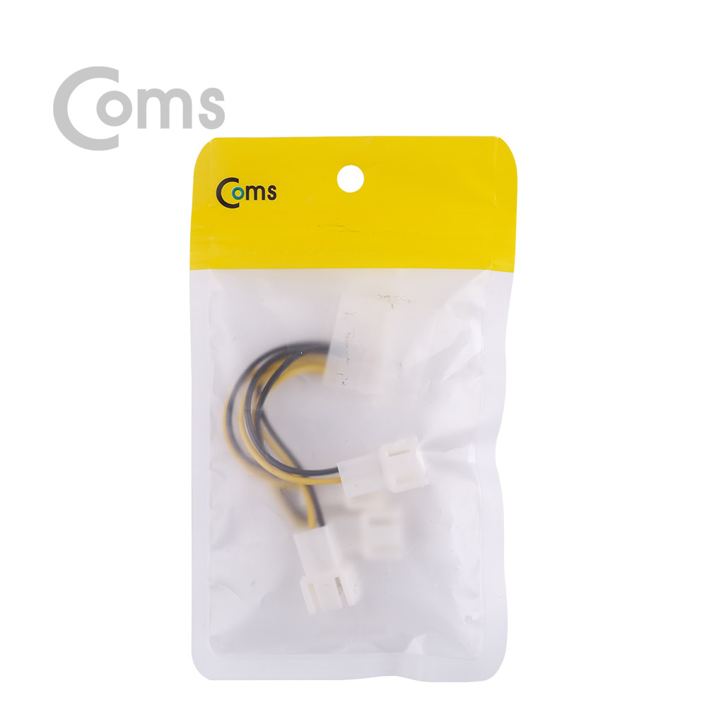 Coms 쿨러 케이블 IDE 4핀규격(2핀) to 3Pin규격(2P) 4분배 / 길이 95mm