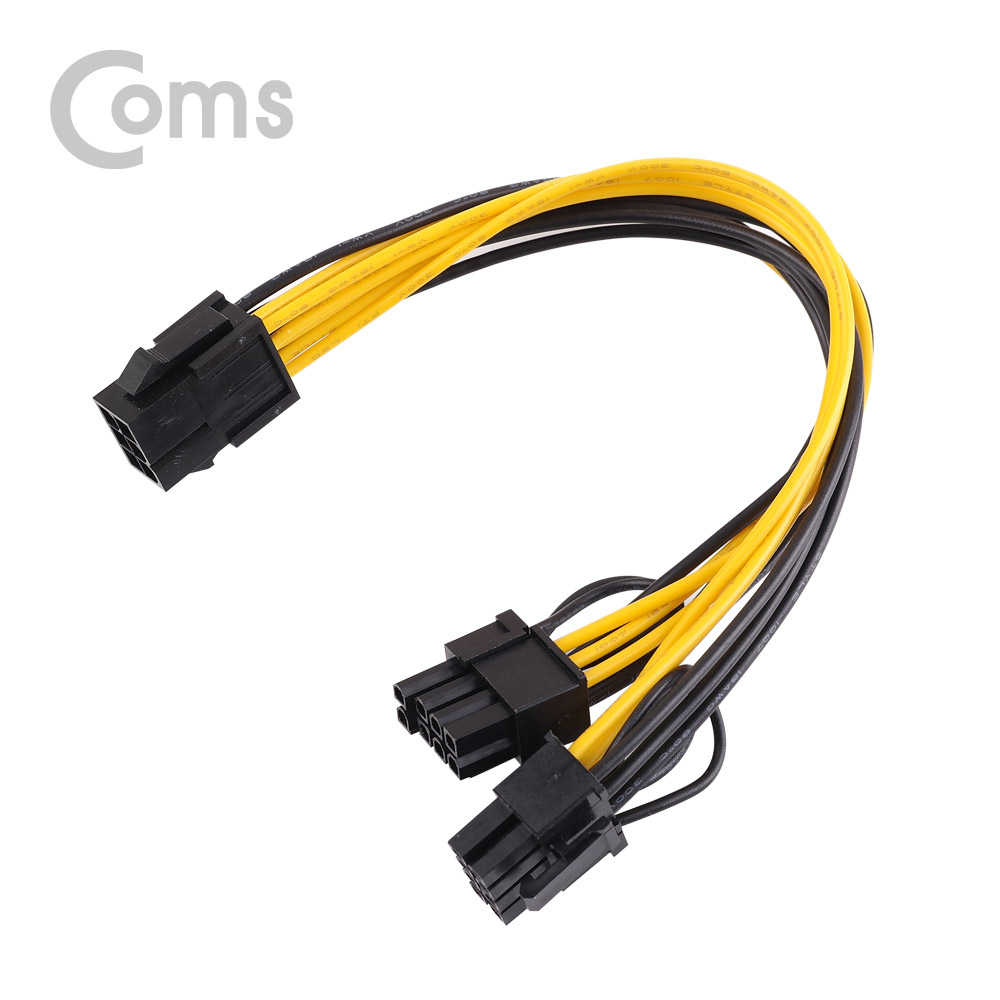 Coms 전원(12V) Y 젠더, 보드 6P(F)/6+2P(M)x2 / 그래픽 카드 전원분배