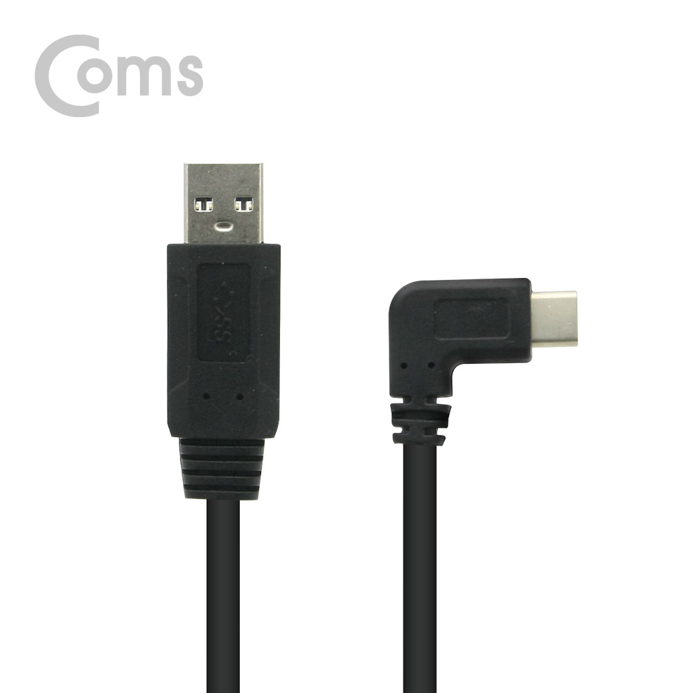 Coms USB 3.1 젠더 (Type C) to USB 3.0 A(M) 꺾임(꺽임) 25cm