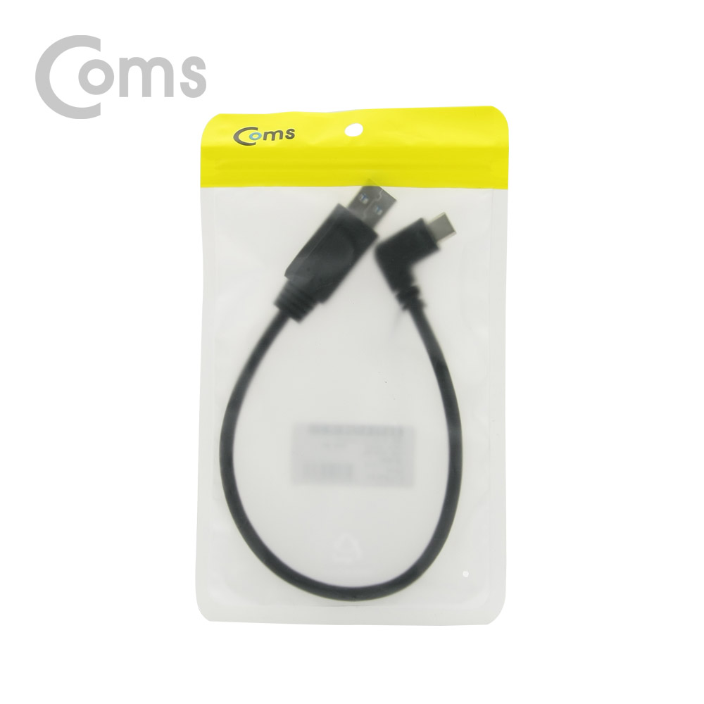 Coms USB 3.1 젠더 (Type C) to USB 3.0 A(M) 꺾임(꺽임) 25cm