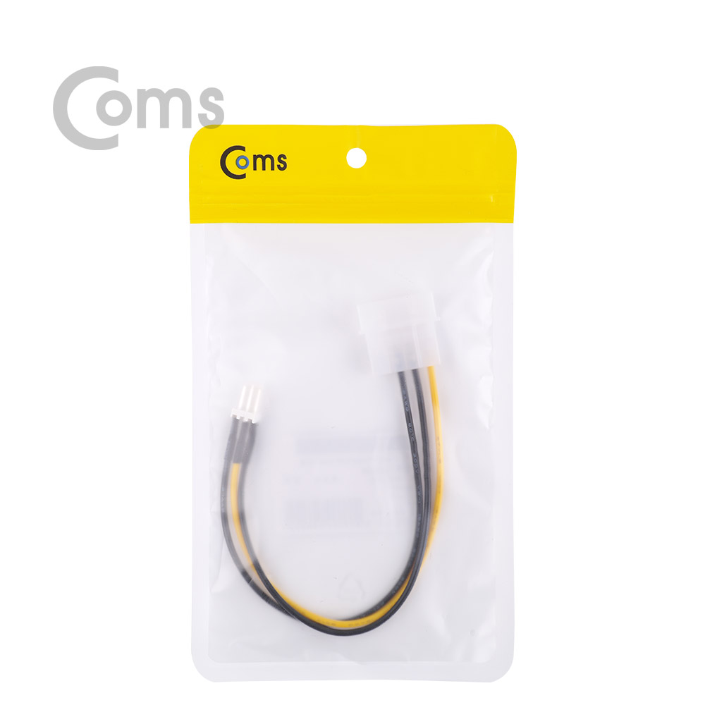 Coms 전원(12V) 젠더 / IDE 4P(M) to 쿨러 3P(M) / 20cm