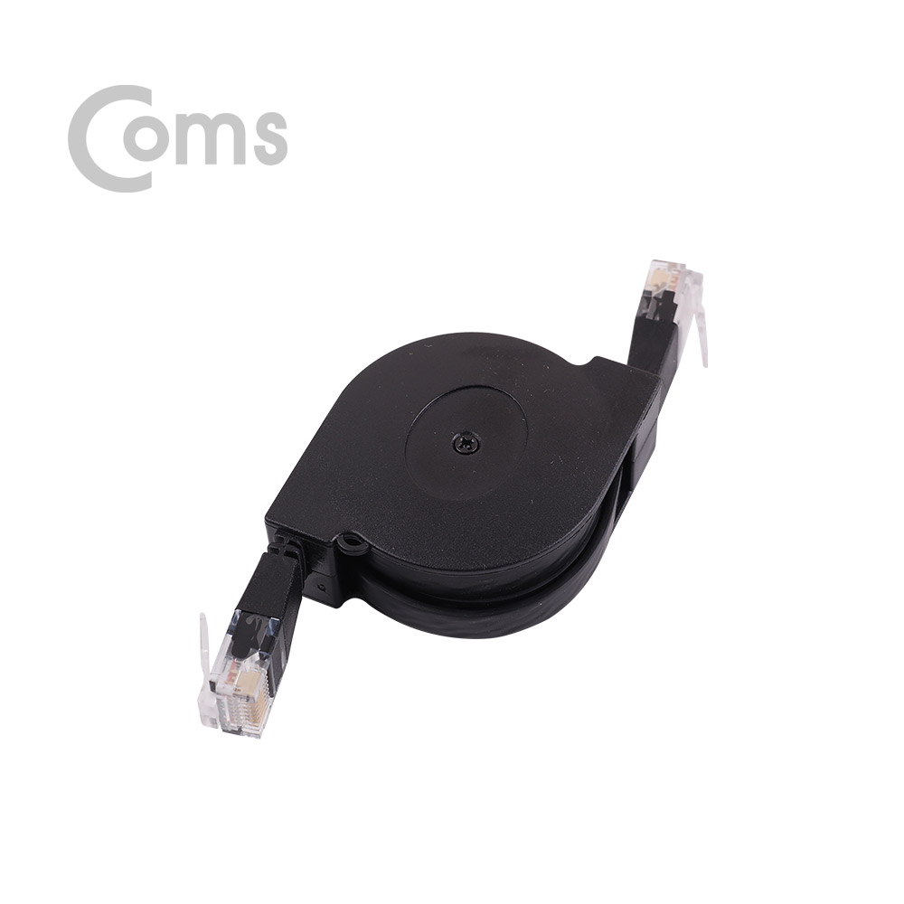 Coms 랜케이블(자동감김/다이렉트/Cat6) 1M Direct/1Gbps/Retractable/Lan