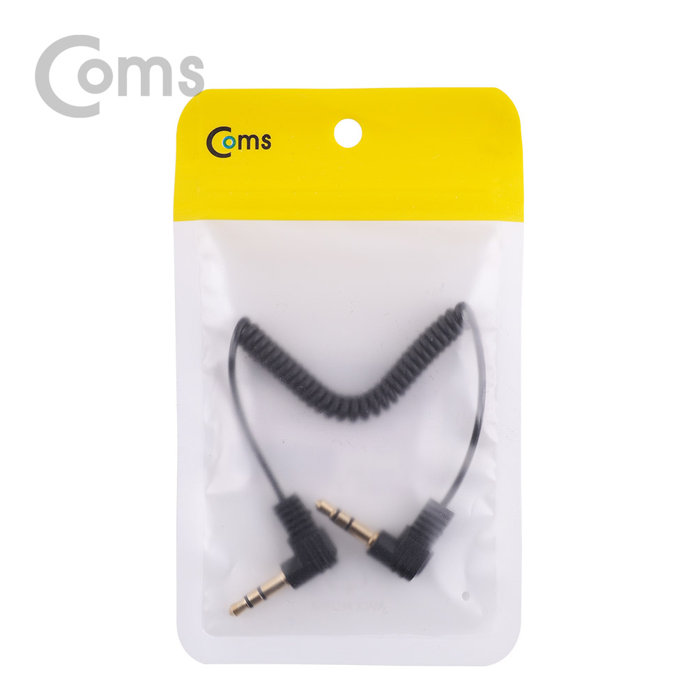 Coms 스테레오 젠더 (3.5 M/M) 20~50cm / ST3.5 (M/M)양쪽 꺾임(꺽임), 스프링 타입/Stereo