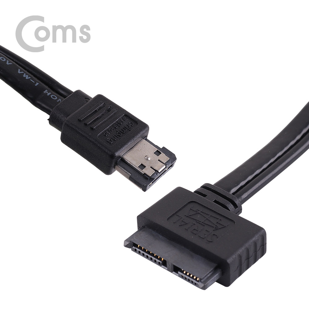 Coms SATA 젠더 케이블(eSATA용) / Power eSATA to Slimline SATA - 50cm