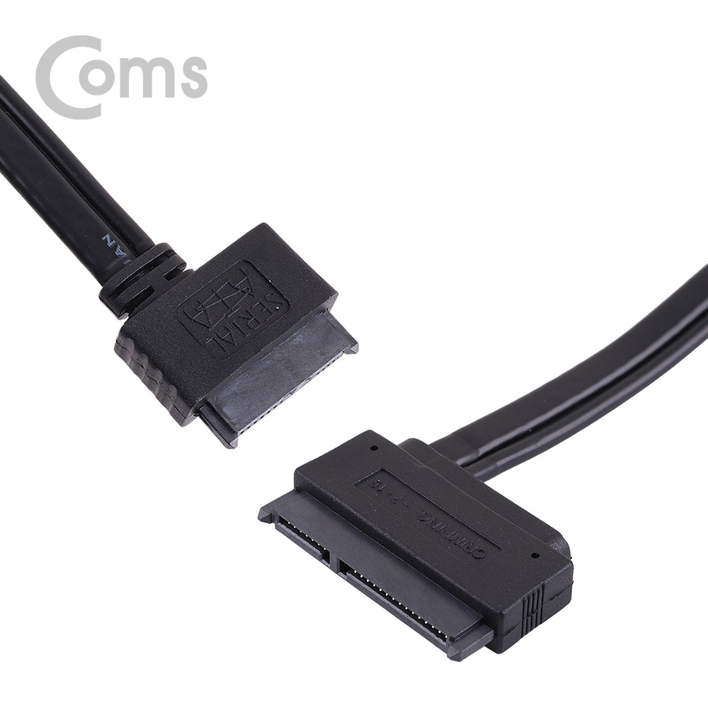 Coms SATA 변환 케이블(데이터 + 전원) /Slimline SATA to SATA - 30cm