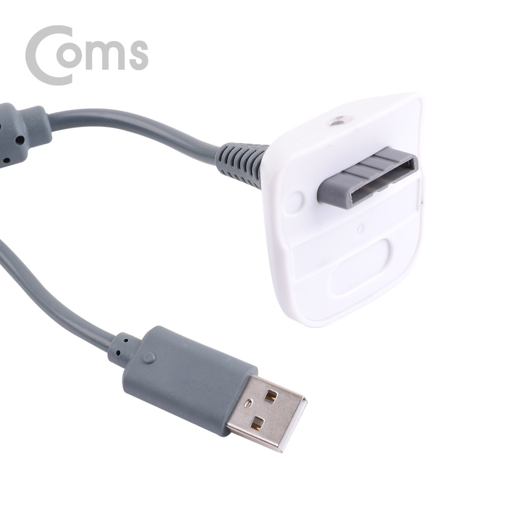 Coms XBOX 360 전용 무선 컨트롤러 USB 충전케이블 1.5M / 그레이