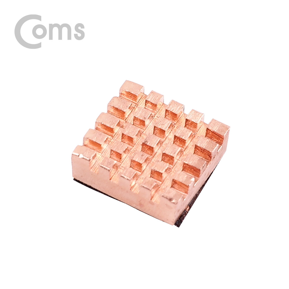 Coms 쿨러 방열판 / 구리 13mm x 12mm x 5mm, Gold
