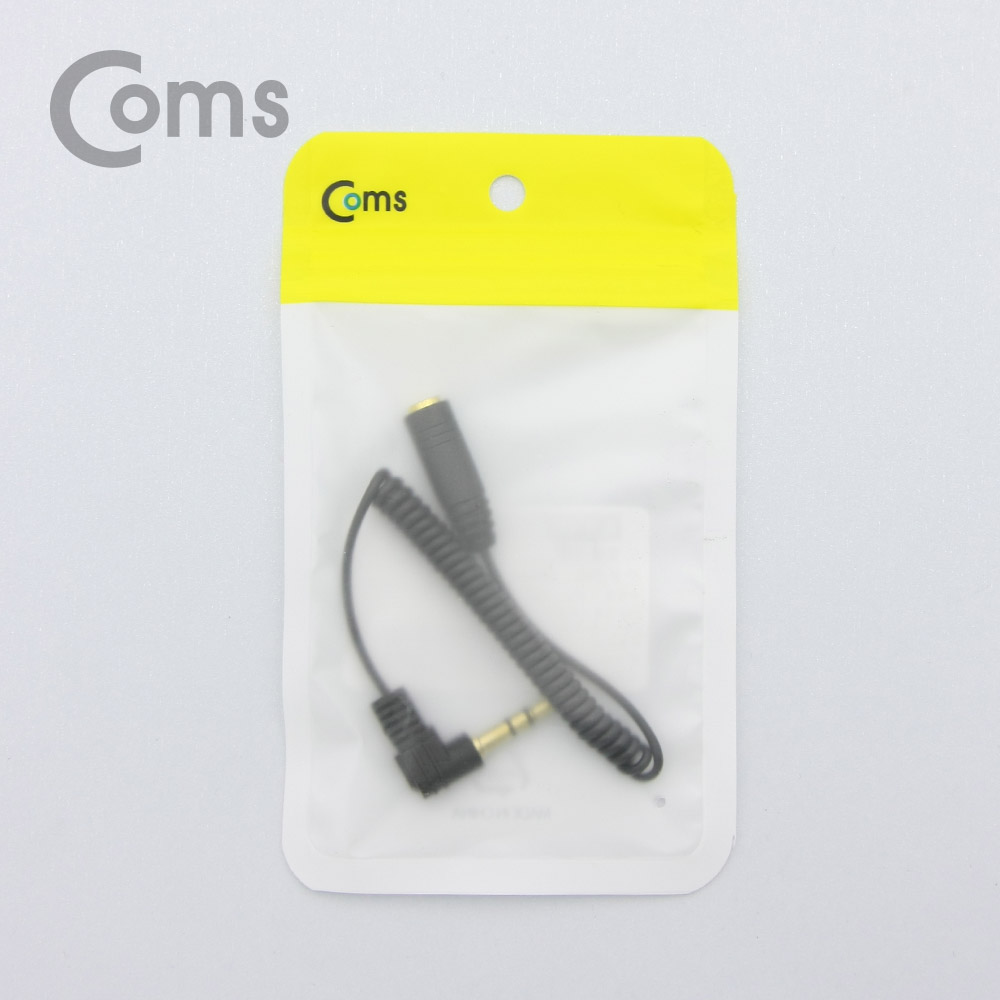 Coms 스테레오 젠더 3.5 3극(M) 꺾임(꺽임)/2.5 3극(F), 20~30cm, 스프링 타입/Stereo
