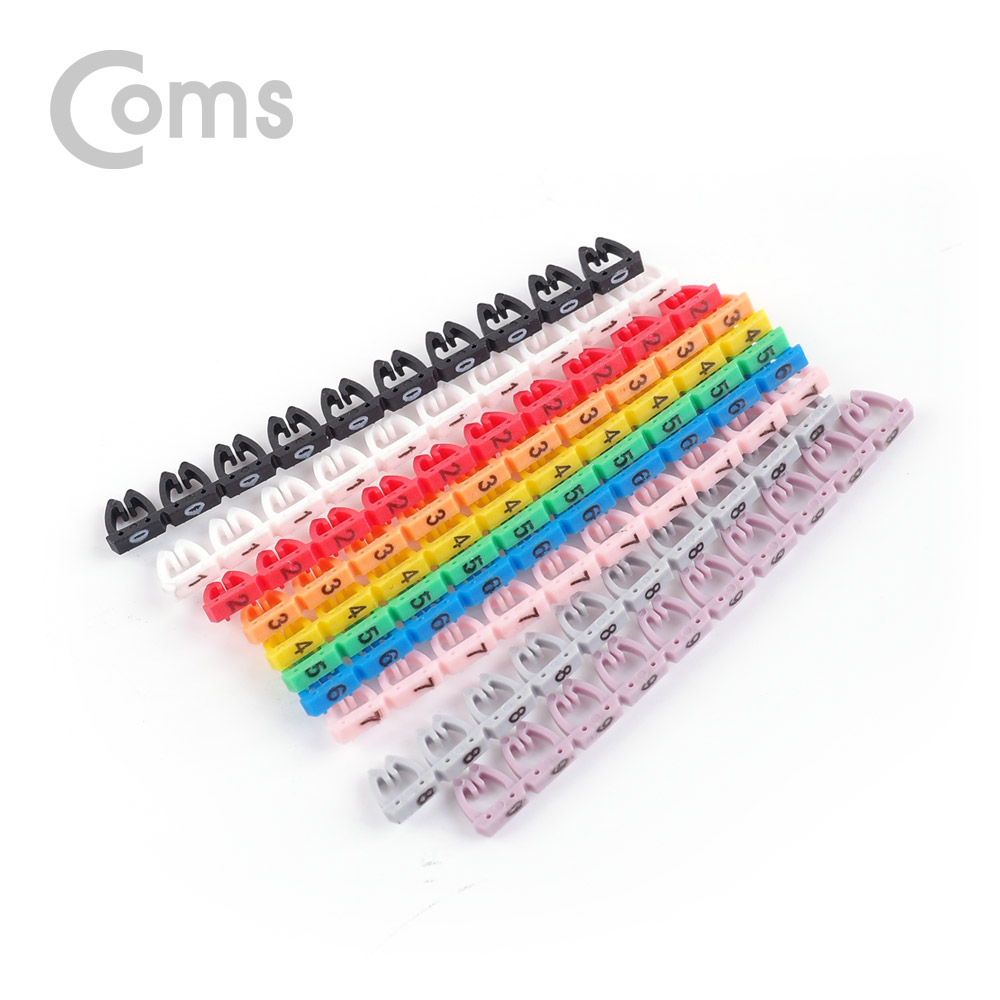 Coms 케이블 마크 (숫자), 10Set / 4~6mm