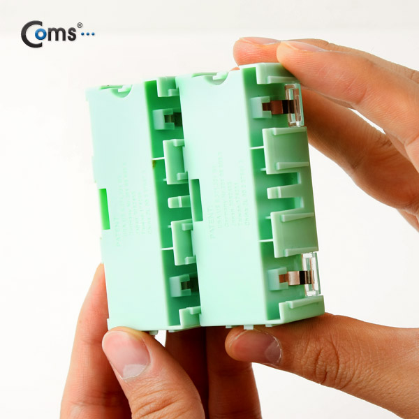 Coms 다용도 PVC 수납함(병렬 연결) 2ea, 1set