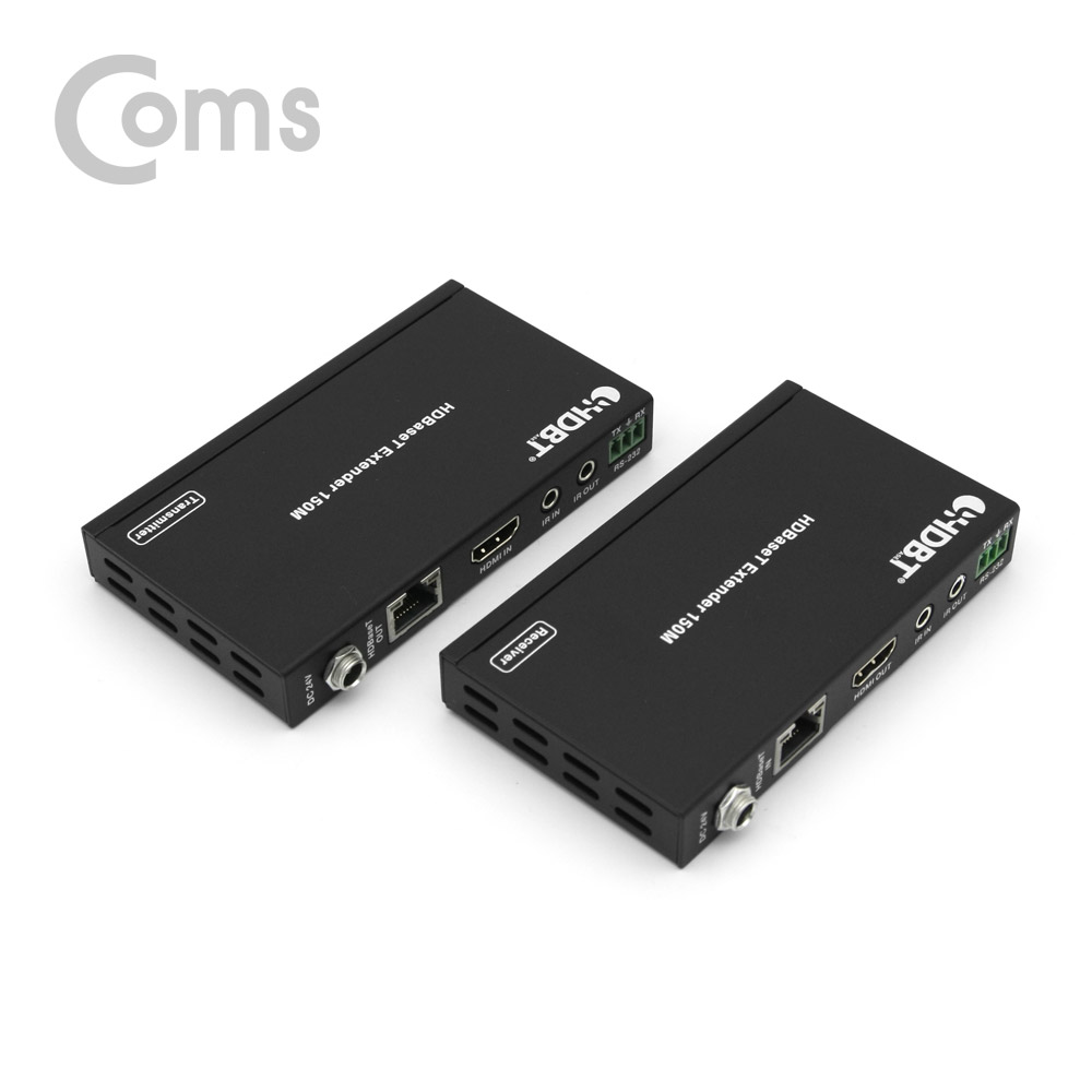 Coms HDMI 리피터(RJ45) 송수신기 세트 (전송거리 150M / Full HD 지원)