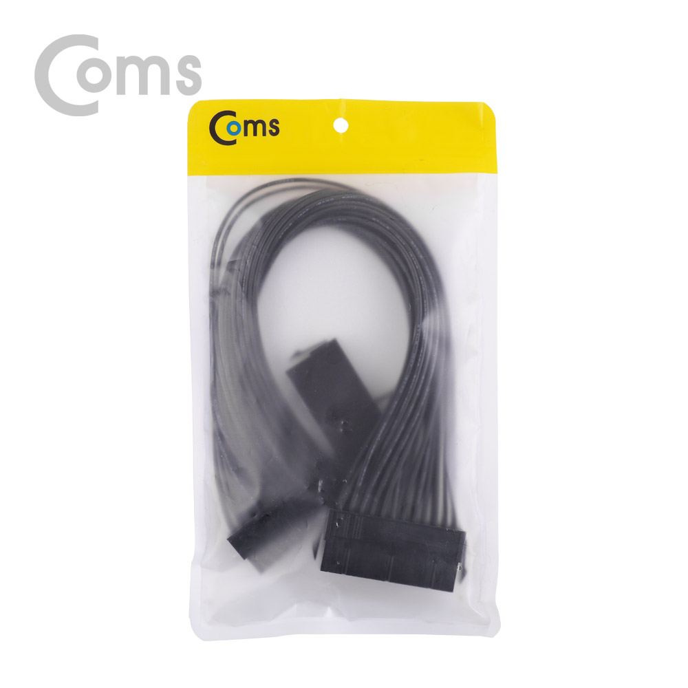 Coms 전원(ATX) 듀얼 PSU 케이블 / 20P+4P(Male)/24P(Female x 2) 30cm