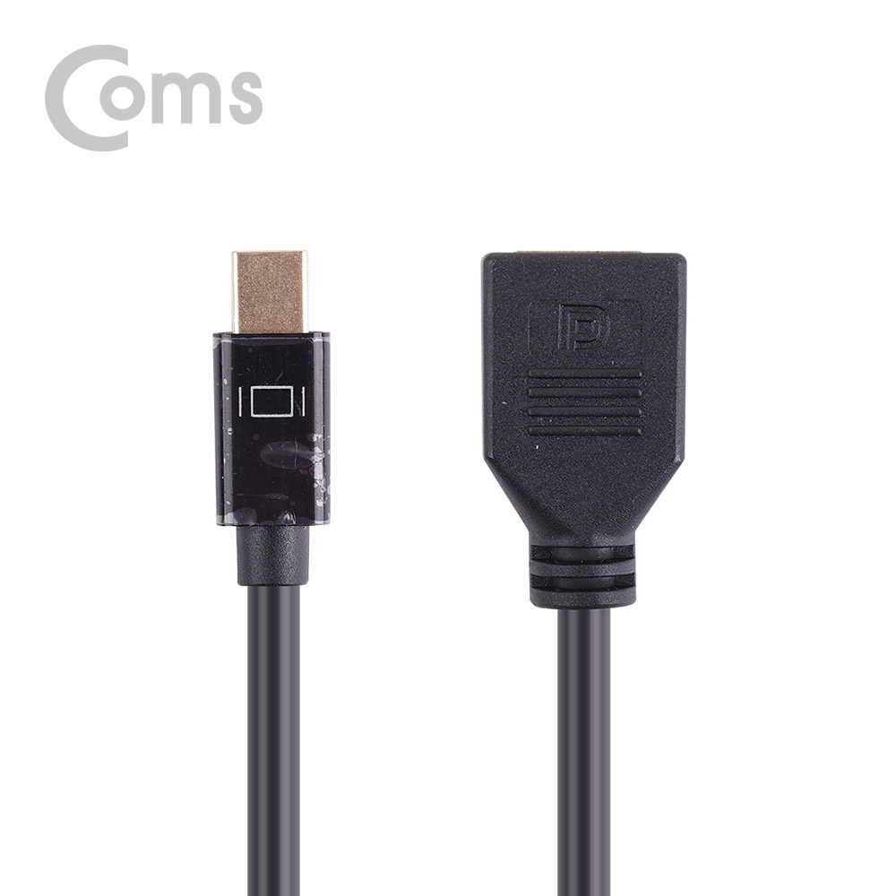 Coms 디스플레이 포트(Mini) 젠더 30cm/ Mini DP(M) to DP(F)/DisplayPort
