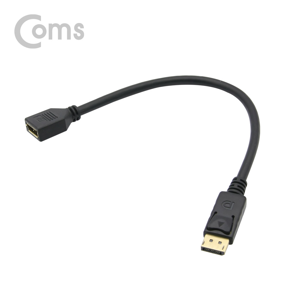 Coms 디스플레이 포트 젠더 연장 DP(M)/DP(F) 30cm/DisplayPort