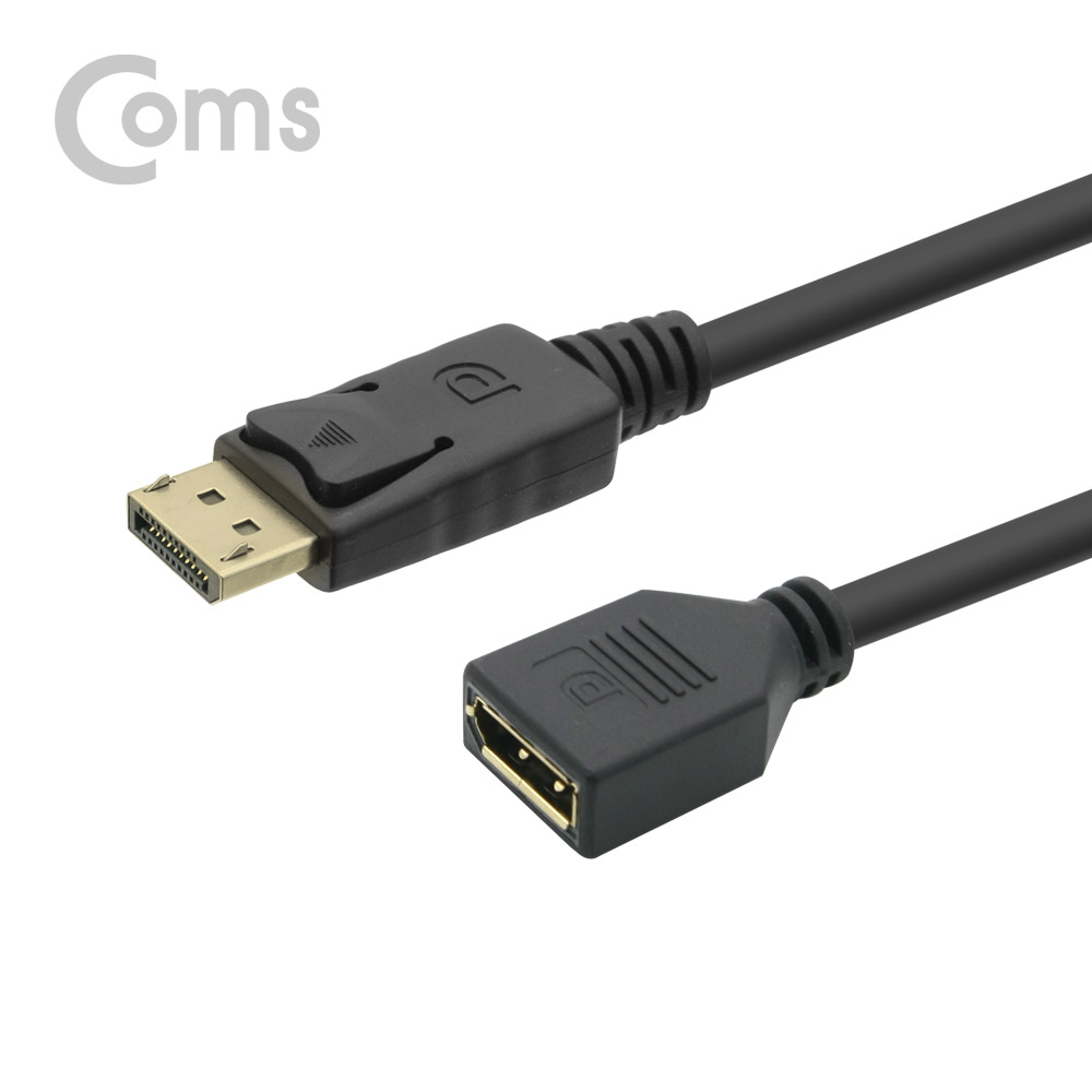 Coms 디스플레이 포트 젠더 연장 DP(M)/DP(F) 30cm/DisplayPort
